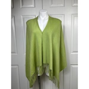 Green Fringe Women's Sweater